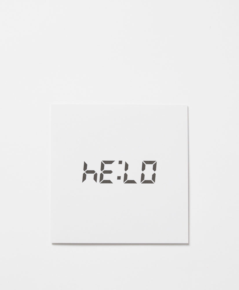 CLOCK LETTERPRESS - LEO IISHI CARD