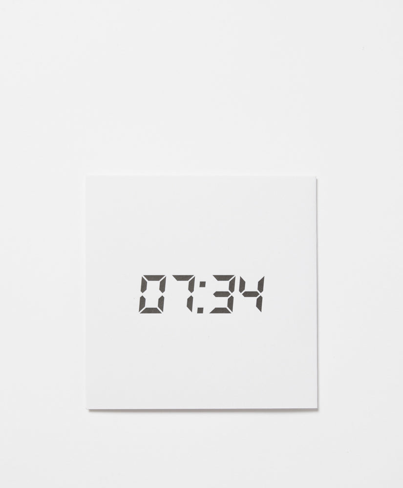 CLOCK LETTERPRESS - LEO IISHI CARD