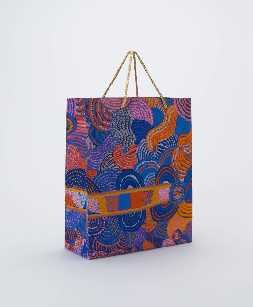 BETTER WORLD ARTS - NORA NYUTJANKA HANDMADE PAPER GIFT BAG - MEDIUM