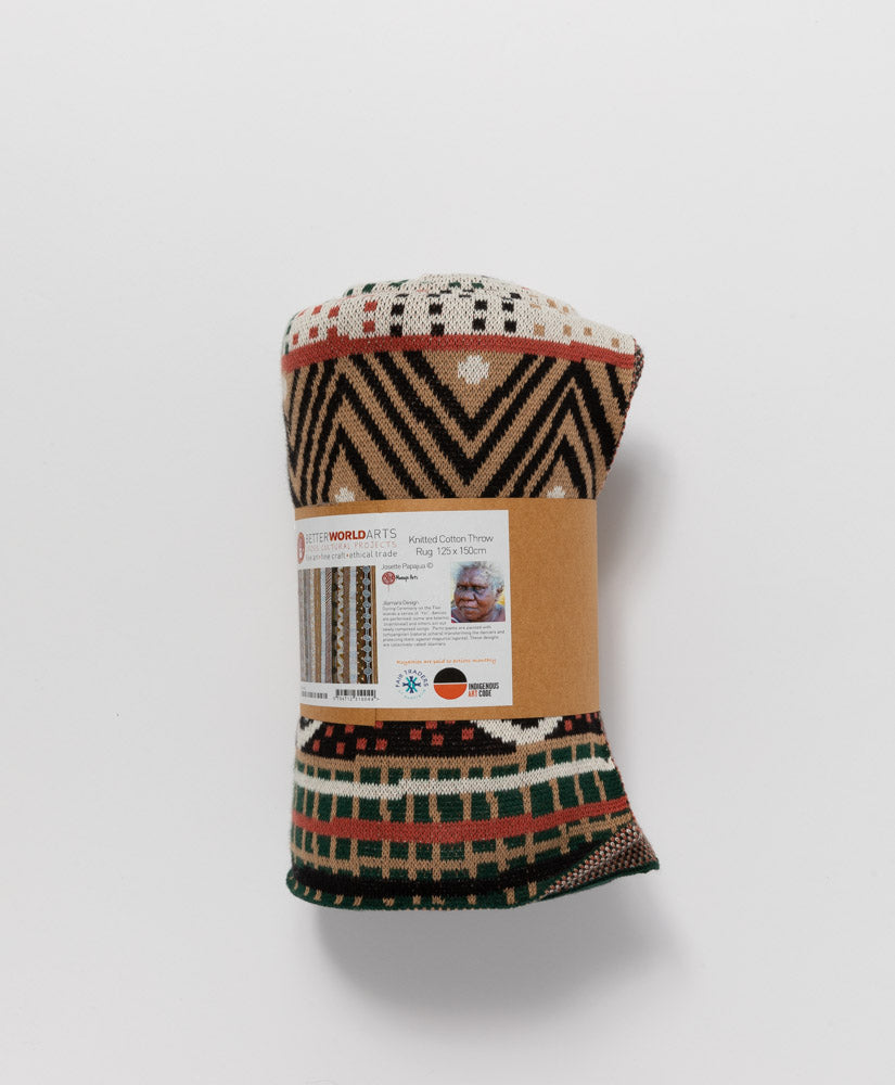 BETTER WORLD ARTS - JOSETTE PAPAJUA COTTON THROW RUG