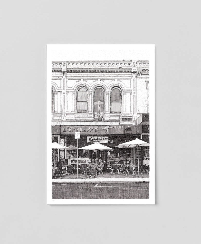 BREN LUKE - L ESPRESSO OPEN EDITION PRINT