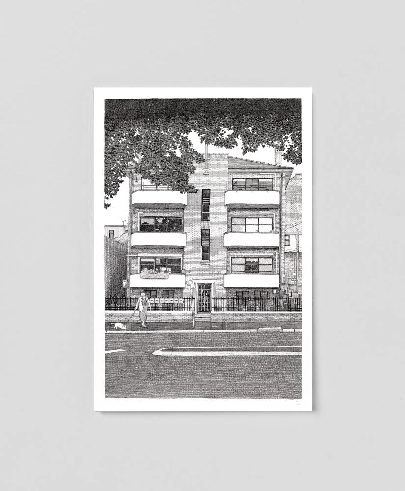BREN LUKE - ART DECO FLATS OPEN EDITION PRINT
